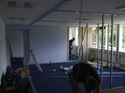 Upstairs offices build